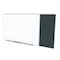 Ghent Combo Whiteboard/Bulletin, Mag Por/Rcycld, Styl C, 4 ft H x 8 ft W, Black SPC48C-ATR-BK - alternate 1